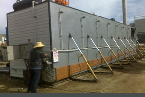 drummed asphalt melting