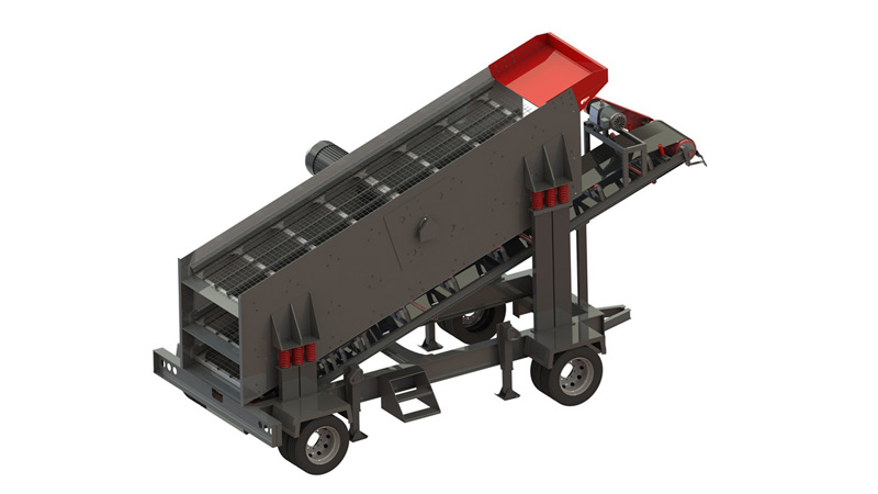 Mobile vibrating screen of mobile aspahlt crushers